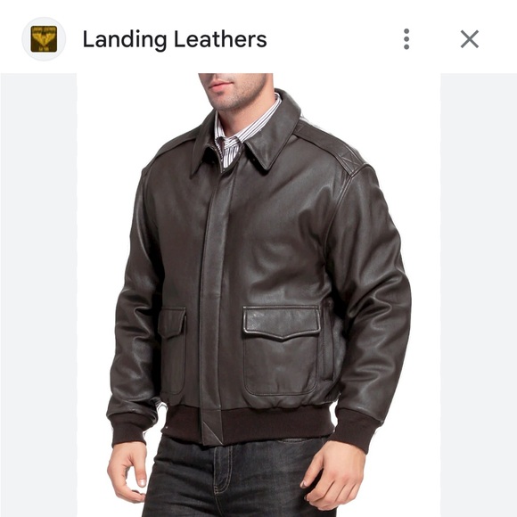 Genuine Leather Aviator Bomber Jacket - Picture 2 of 11